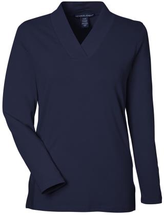 Ladies Raleigh Shawl Collar Knit Top