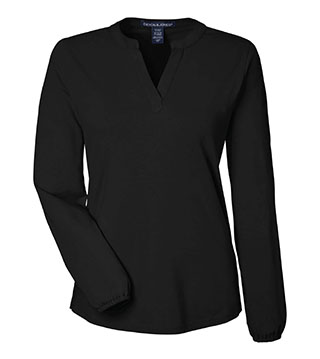 Ladies Raleigh Half-Placket Knit Top
