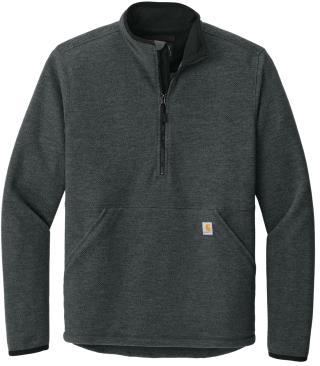 Textured 1/2-Zip Fleece Jacket