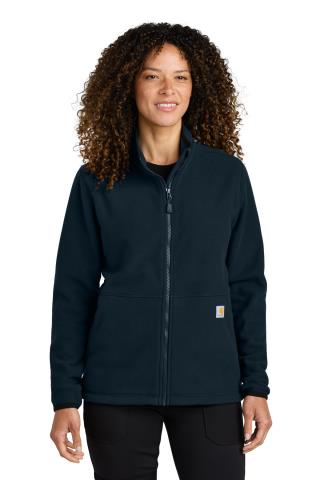 Ladies Textured Full-Zip Fleece Jacket