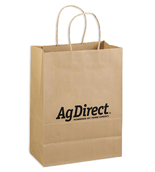 FC2-013 - AgDirect Eco Shopper Bag - Brown Kraft (25/Pkg.)