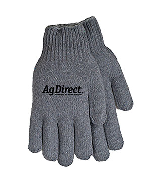 FC2-015 - AgDirect Knit Gloves- Gray- Large