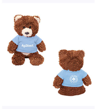 FC2-017 - AgDirect Plush Teddy Bear- Brown/Light Blue