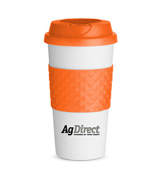 Color Banded Coffee Cup