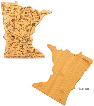 BLK26-20-8084 - Minnesota State Shaped Cutting Board