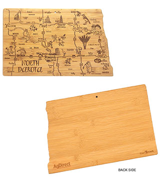 BLK26-20-8138 - North Dakota State Shaped Cutting Board
