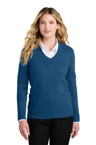 LSW2850 - Ladies Easy Care V-Neck Sweater