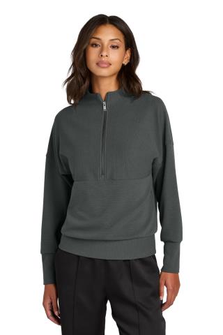 Ladies Linear Texture Quarter Zip