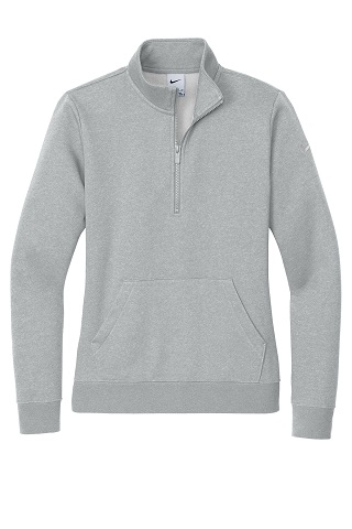 NKDX6720 - Ladies Club Fleece Sleeve Swoosh 1/2-Zip