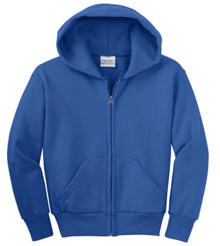 Youth Full Zip Hooded Sweatshirt