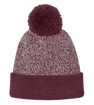 STC68 - Halftime Heather Pom Beanie